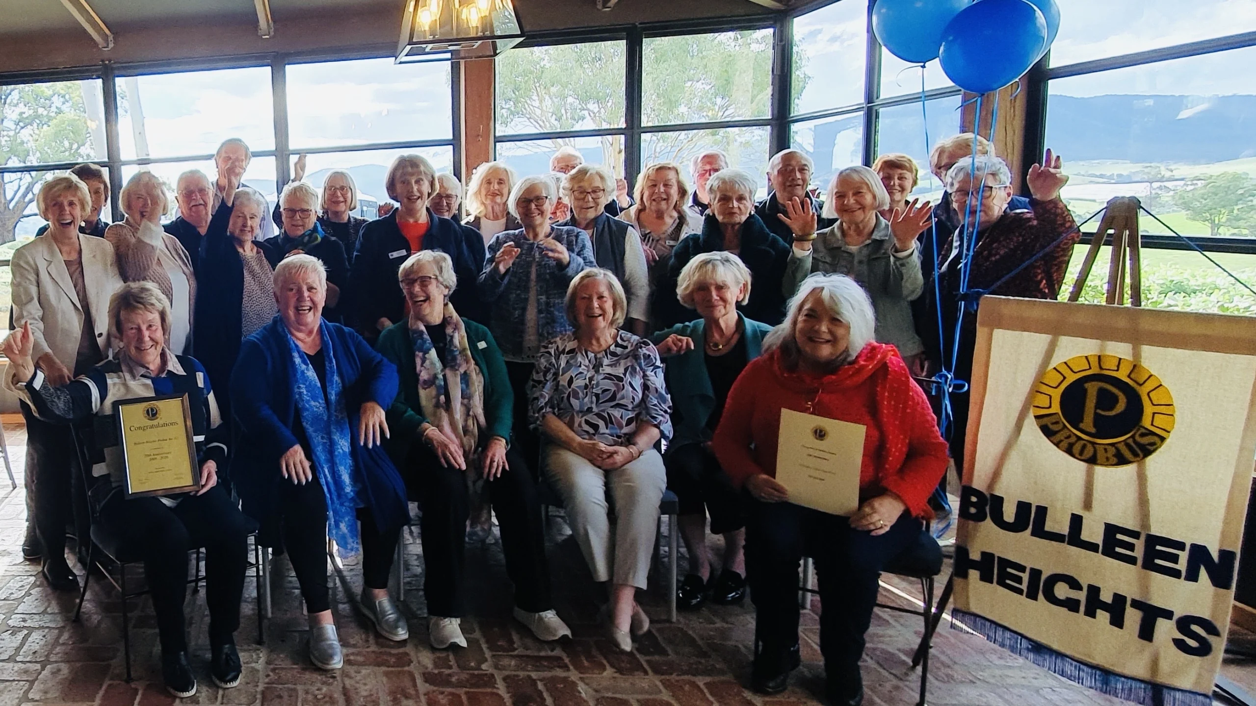 20 yr celebration bus trip Bulleen Heights Probus Club 20 yr celebration bus trip